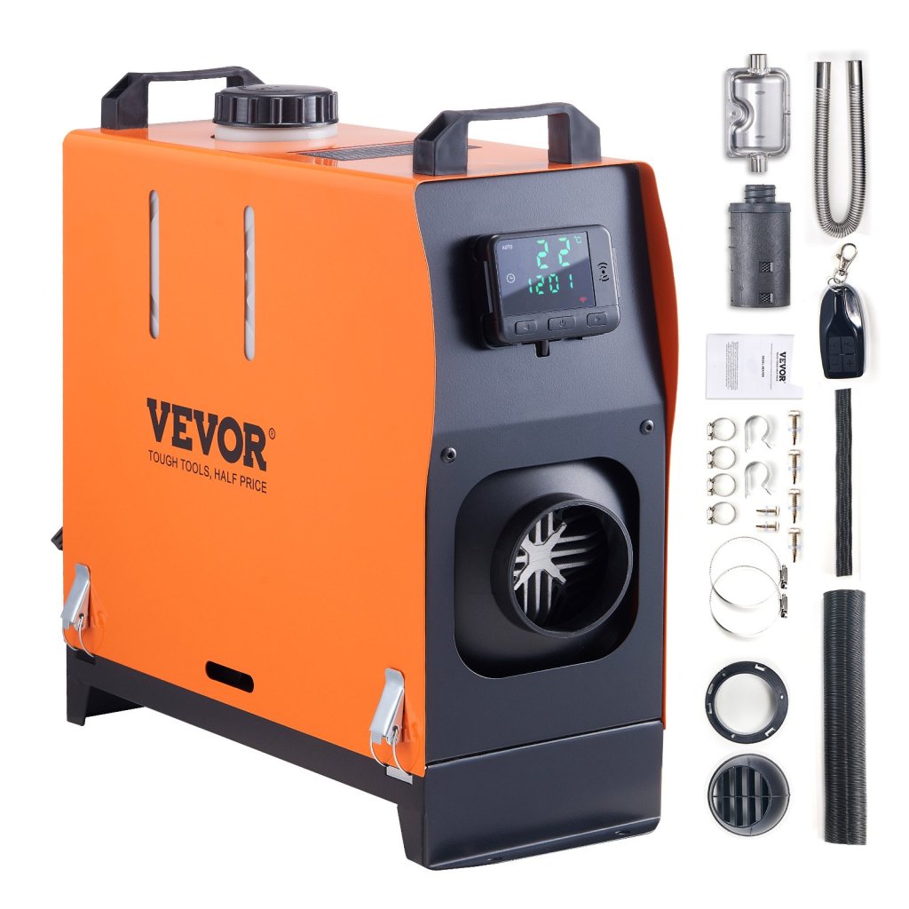 Ogrzewanie Diesel Ogrzewanie powietrza Diesel Wszystko w jednym 12V 8KW LCD Pionowe