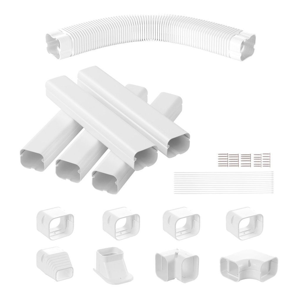 30594-10_kryt-mini-rozdelovaciho-potrubi-76-2-mm-sirka-3110-mm-delka--dekorativni-pvc-kryt-potrubi-pro-klimatizaci-s-5-rovnymi-kanaly-a-kompletnimi-komponenty--snadna-instalace--natiratelny-pro-tepelna-cerpadla--bily