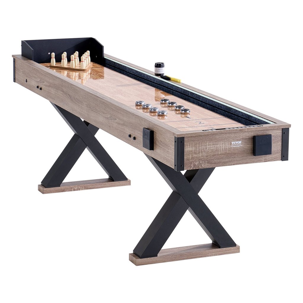 Zestaw do gry w shuffleboard 2w1 i kręgle