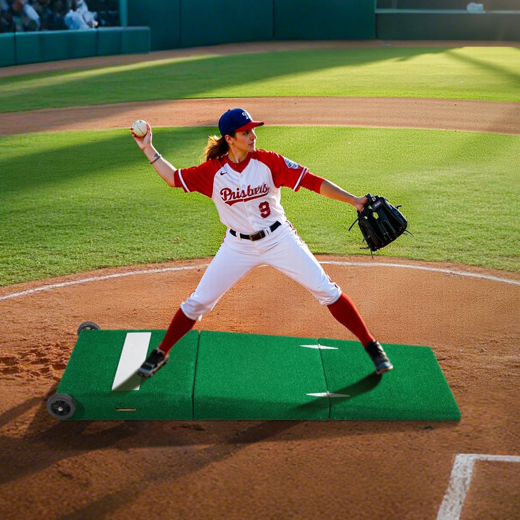 90-calowy przenośny pitcher pitching mound baseball softball trening
