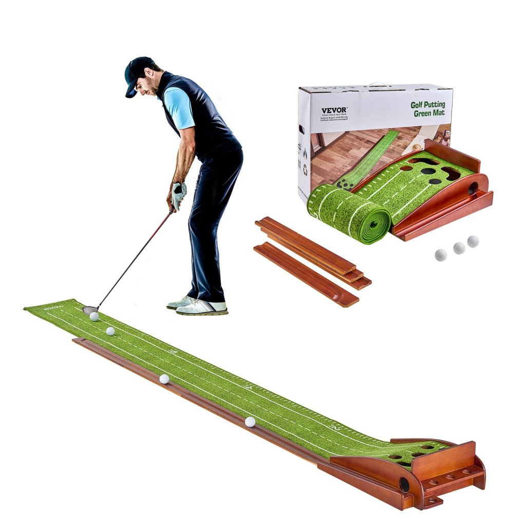 Mata do puttingu 5-dołkowa, kryty putting green do golfa, pomoc do nauki gry w golfa