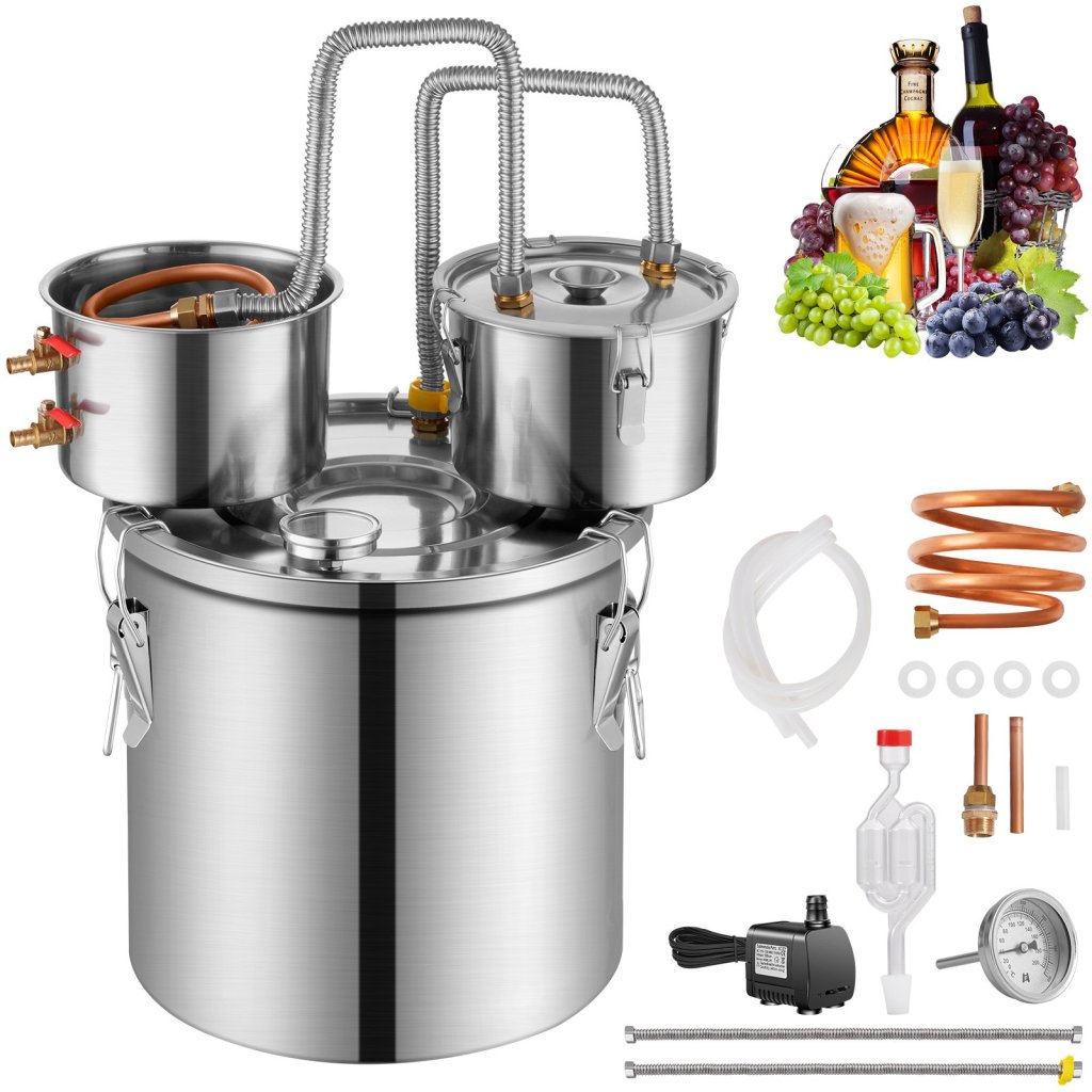 Destylator alkoholu Moonshine Still Water 8Gal z beczką Thumper i pompą wodną 8W