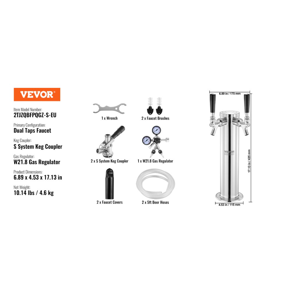 28497-1_kegerator-tower-kit--dual-taps-beer-conversion-kit--nerezovy-sudovy-stojan-na-pivo-s-regulatorem-w21-8-dual-gauge-a-spojkou-s-system-pro-party-home