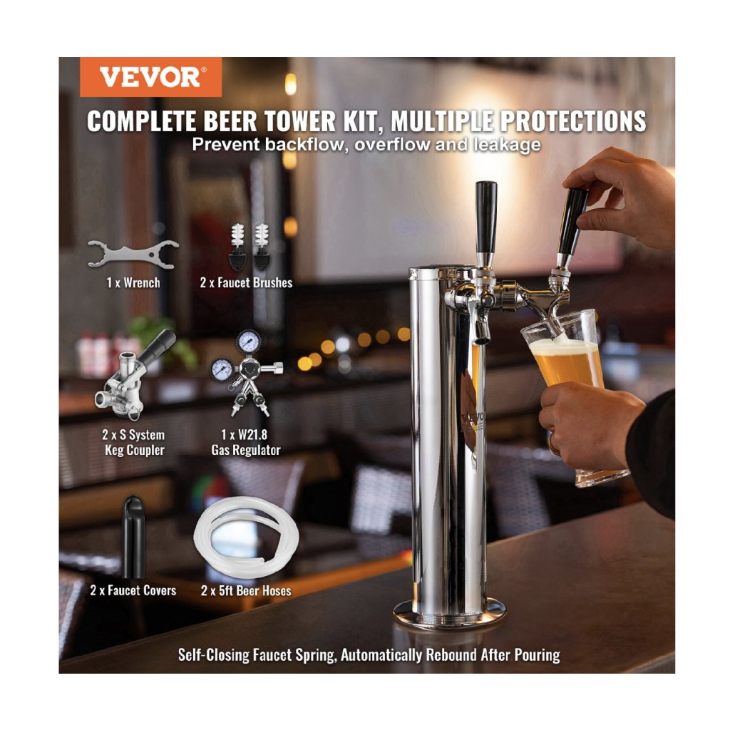 28497-10_kegerator-tower-kit--dual-taps-beer-conversion-kit--nerezovy-sudovy-stojan-na-pivo-s-regulatorem-w21-8-dual-gauge-a-spojkou-s-system-pro-party-home