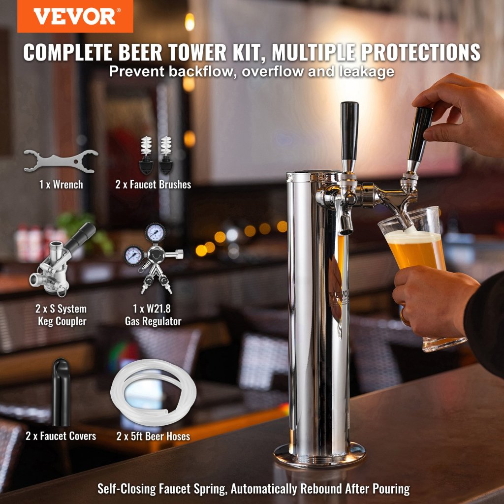 28497-16_kegerator-tower-kit--dual-taps-beer-conversion-kit--nerezovy-sudovy-stojan-na-pivo-s-regulatorem-w21-8-dual-gauge-a-spojkou-s-system-pro-party-home