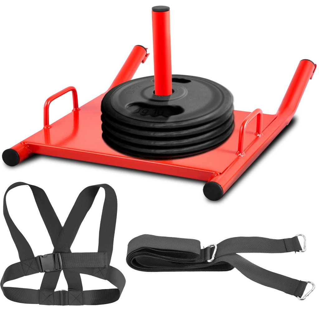 Sanki do ćwiczeń fitness z uprzężą