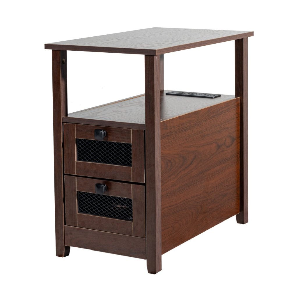 29829_farmhouse-end-table-uzky-nocni-stolek-s-usb-porty-a-zasuvkami-hnedy