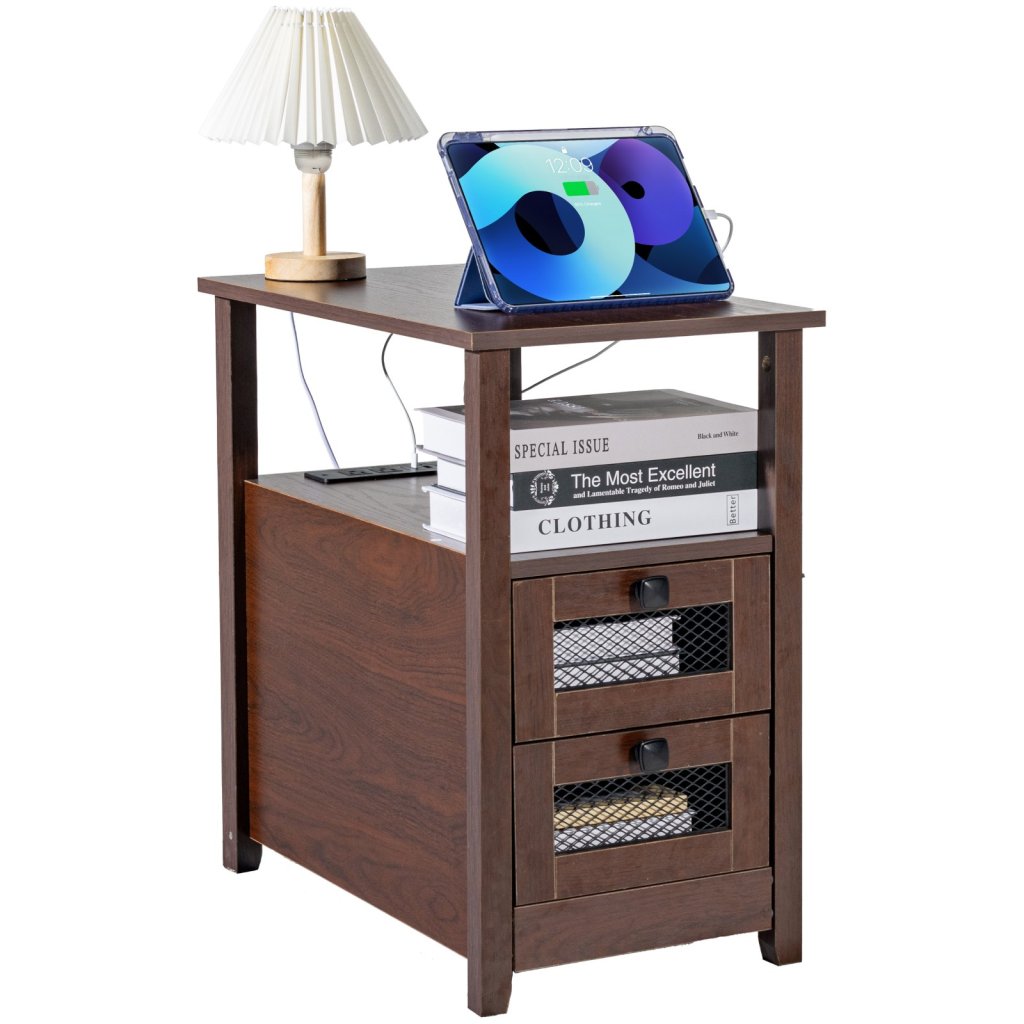 29829-11_farmhouse-end-table-uzky-nocni-stolek-s-usb-porty-a-zasuvkami-hnedy