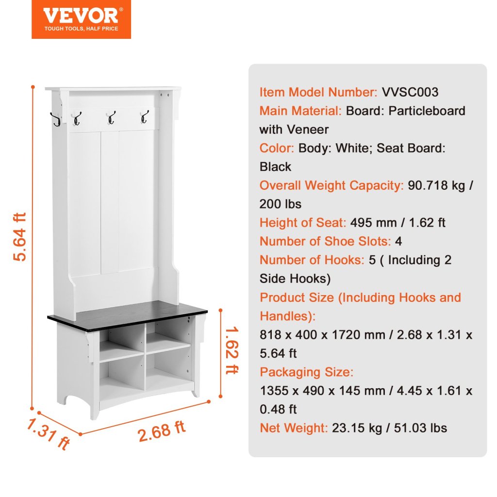 30063-5_hall-tree-dreveny-hall-tree-s-lavici-5-haky-pro-vstup-a-chodbu