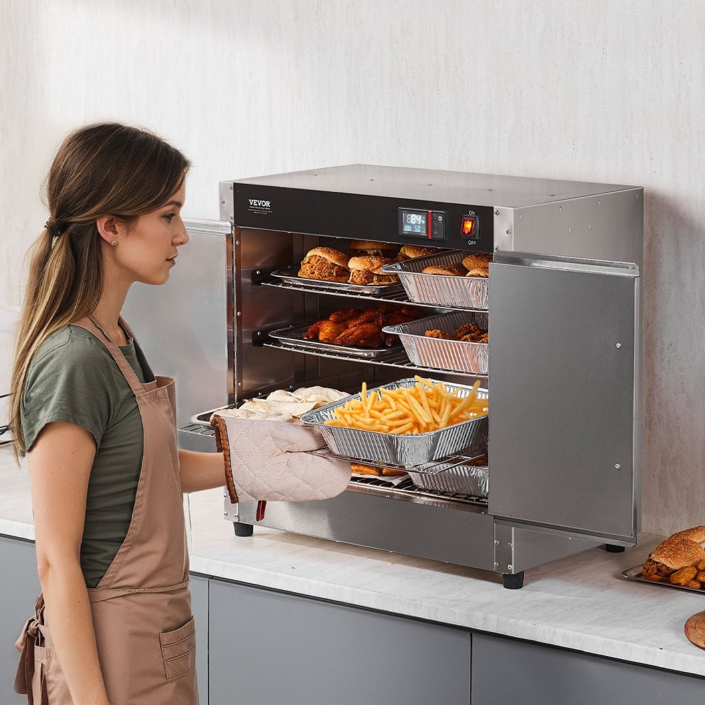 Podgrzewacz do żywności Hot Box, 4-poziomowy podgrzewacz do żywności z miską na wodę