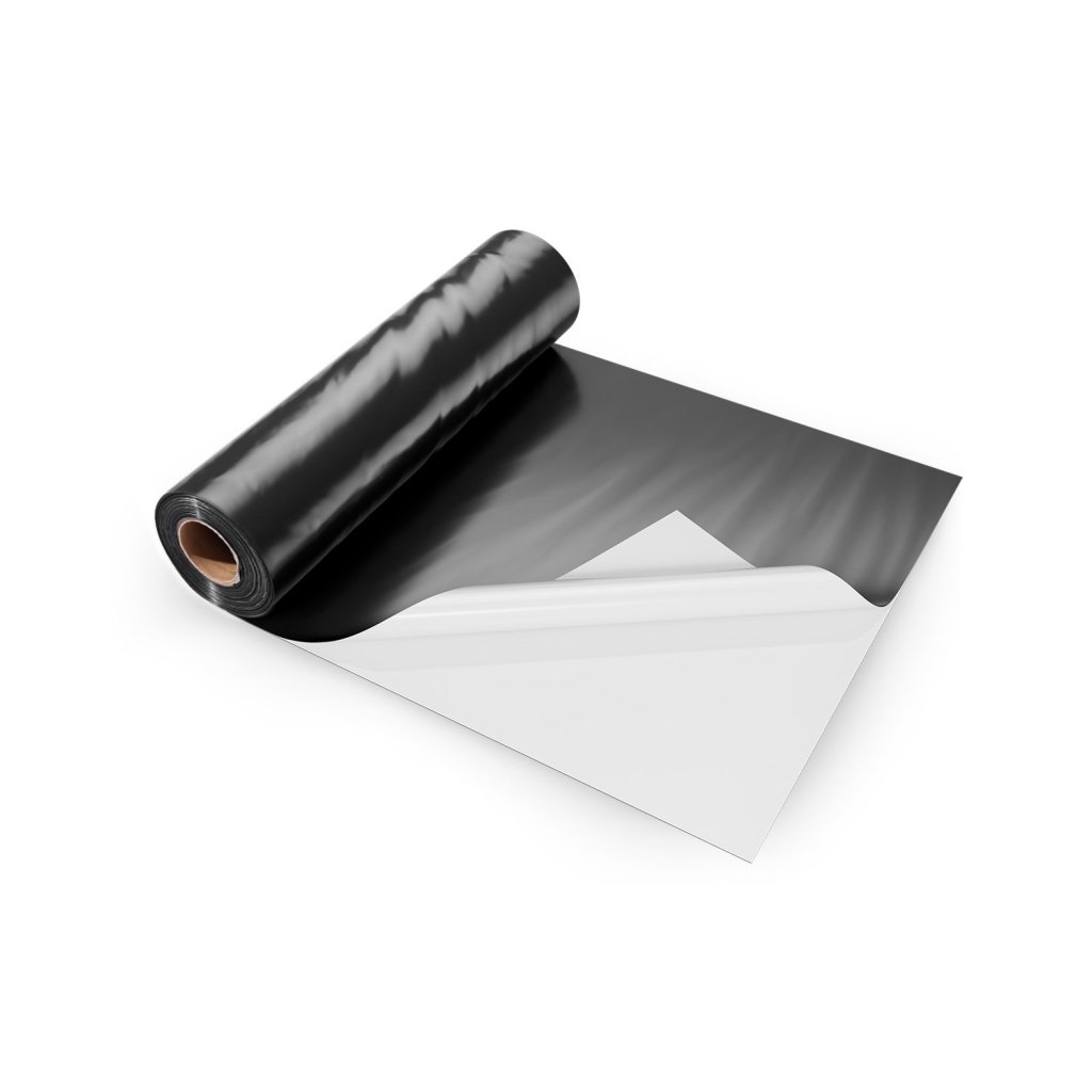 Folia plastikowa o grubości 14 mil na rolkę, 10 x 100 stóp, wytrzymała, czarno-biała