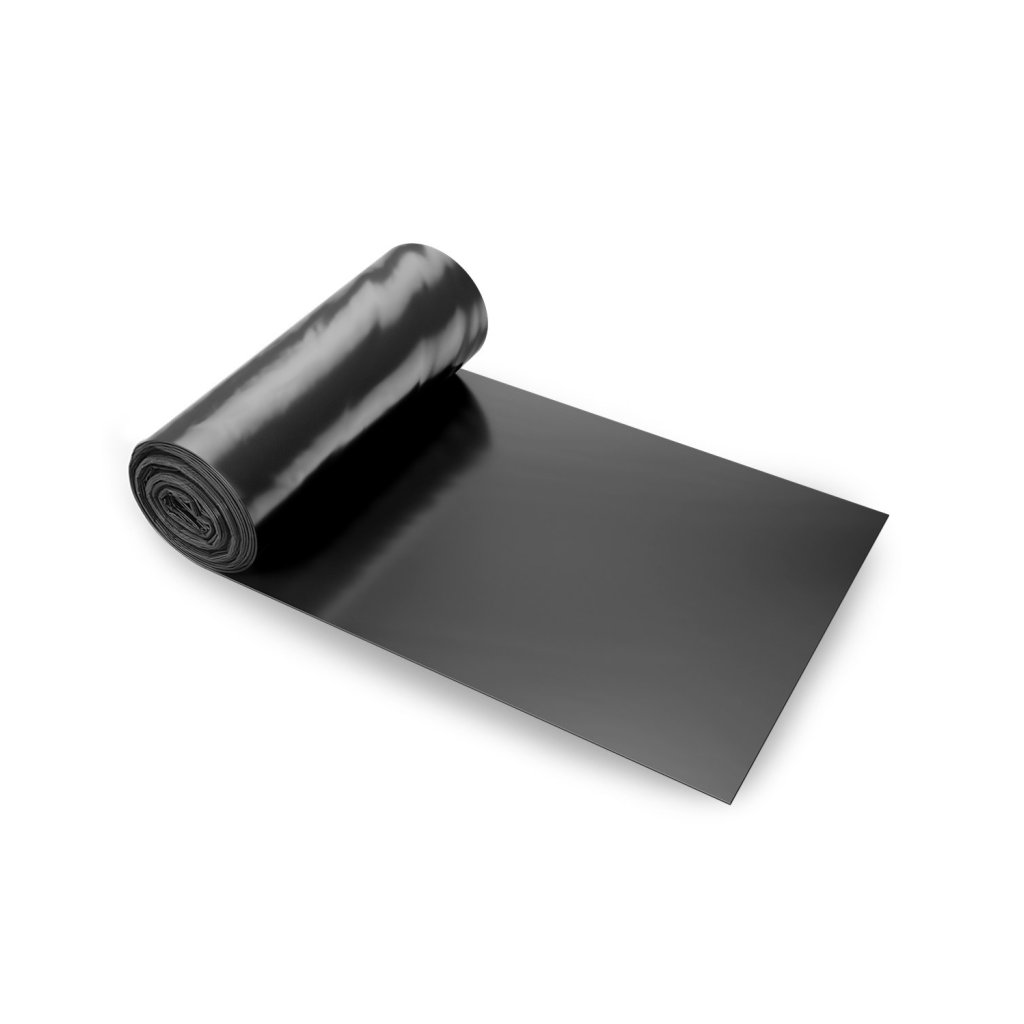 Folia plastikowa w rolce 4Mil, 3 x 50 stóp, trwały polietylen, czarny