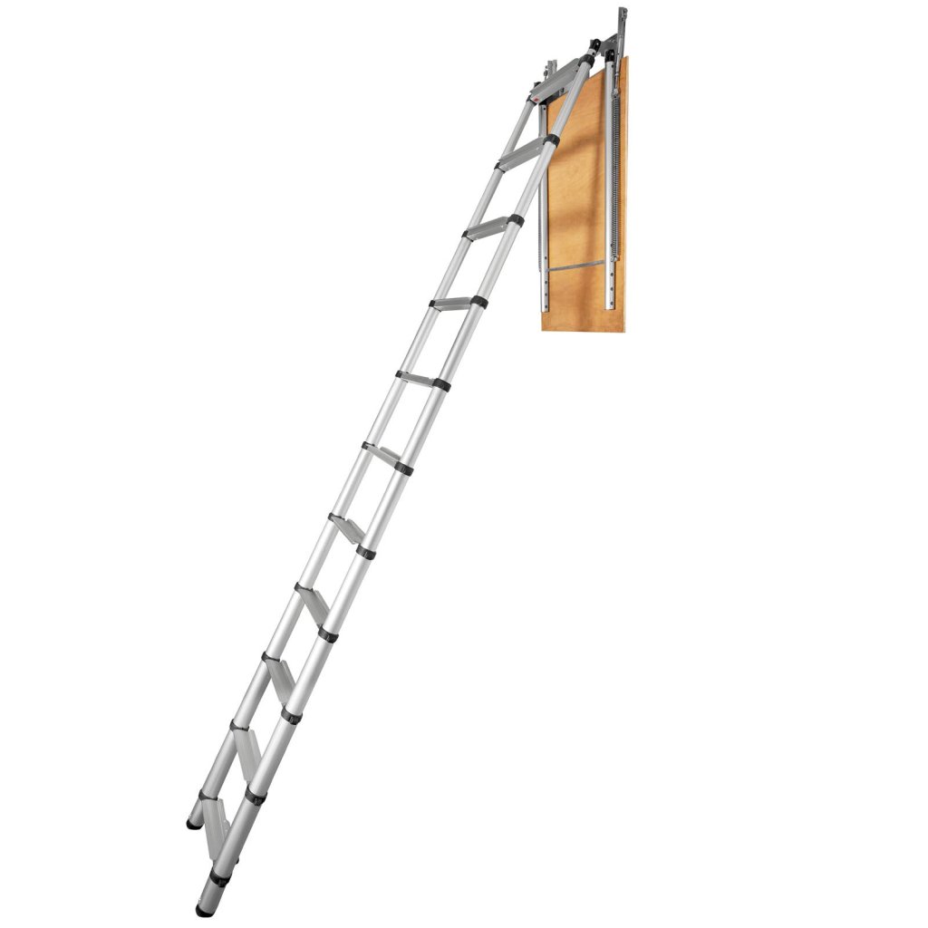32583_teleskopicky-pudni-zebrik--nosnost-156-kg--viceucelovy-hlinikovy-prodluzovaci-prvek-96-9-cm-x-61-3-cm--lehky-a-prenosny--vhodny-pro-vysky-stropu-2-7-3-1-m--pohodlny-pristup-na-pudu