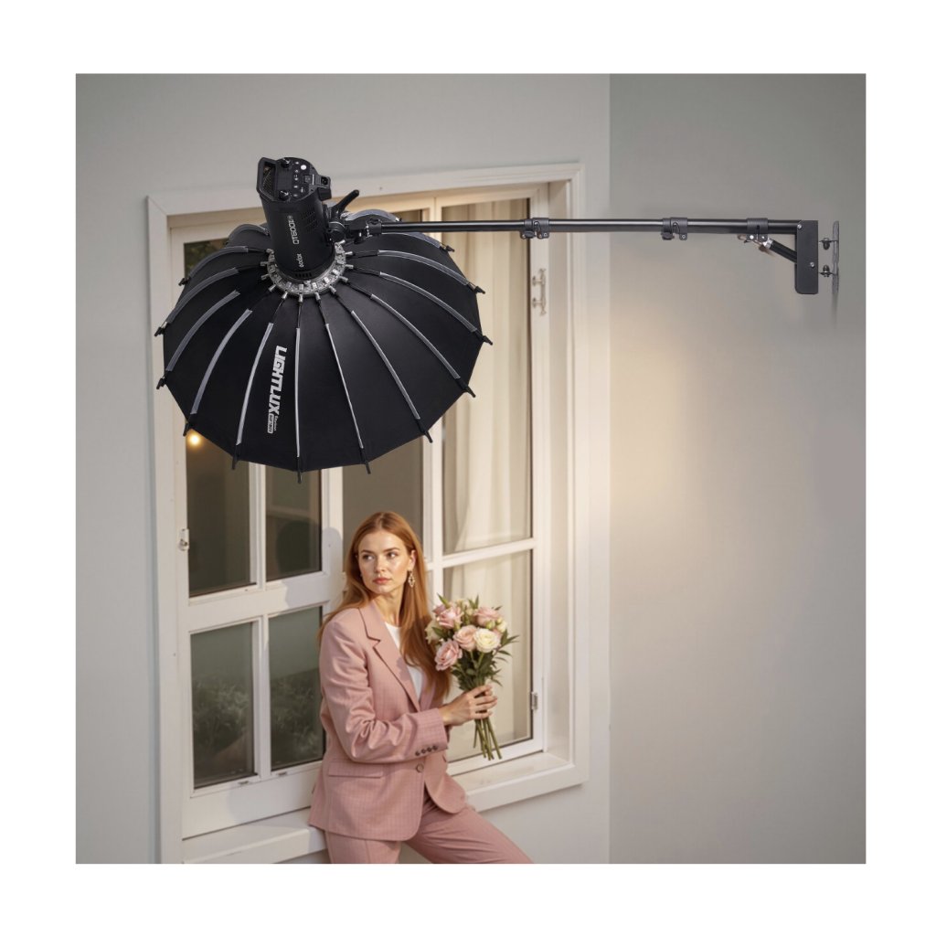 MAIN_28230_stojan-na-svetlo-s-trojuhelnikovym-ramenem-pro-montaz-na-stenu-39-37-palcu-100-cm-kruhova-podpera-svetla