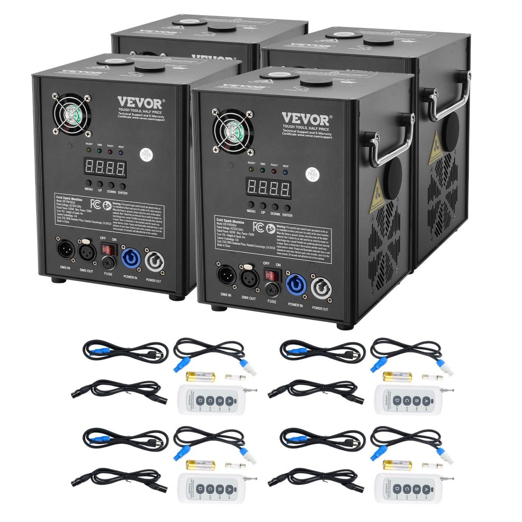 Fajerwerki Zimna Iskra x4 500W 2-4M Scena DJ Wesele Impreza Impreza