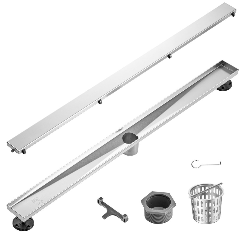 30927_linearni-sprchovy-odtok-914-mm-s-odsazenim-a-krytem-do-dlazdic--obdelnikovy-sprchovy-odtok-z-kartacovane-nerezove-oceli-304--linearni-odtok-s-vyrovnavacimi-nozickami--sitko-na-vlasy-stribrne-barvy