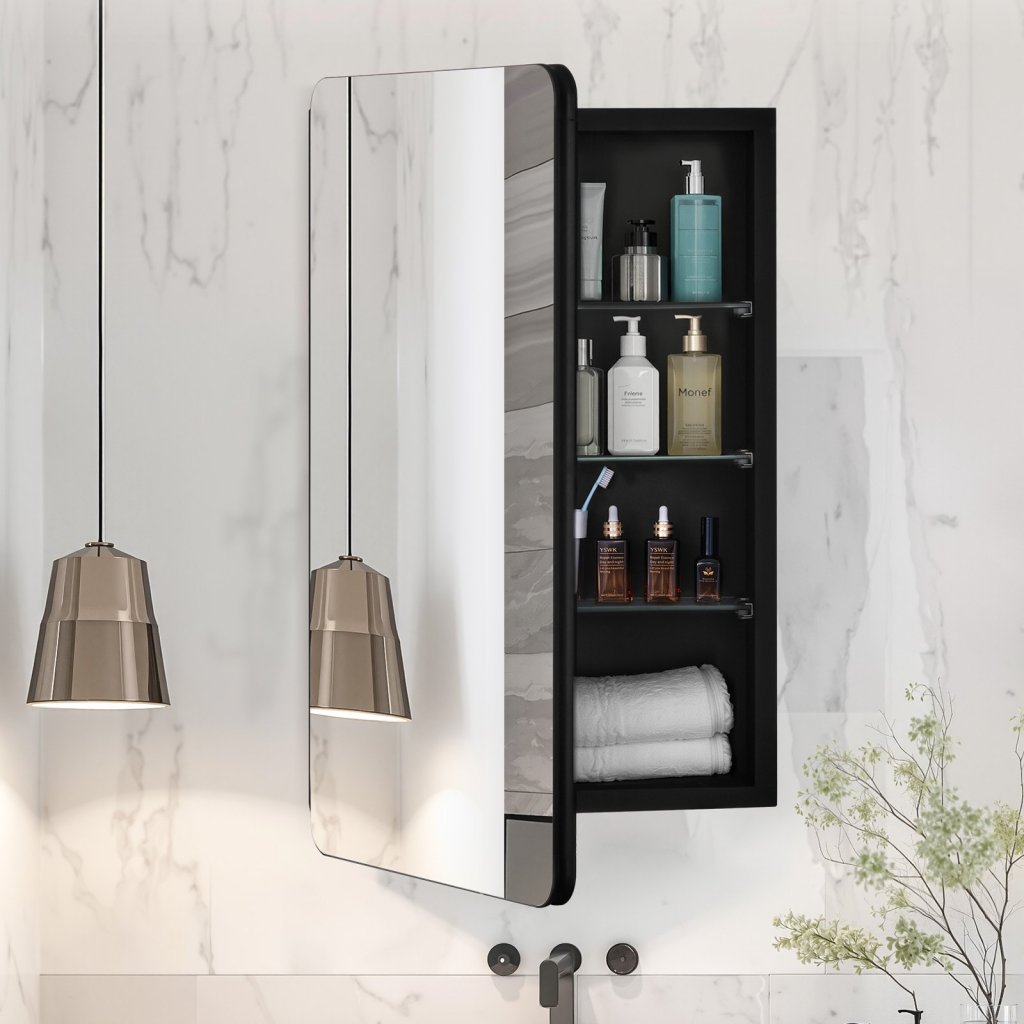 Apteczka pierwszej pomocy z lusterkiem 16" x 24" i regulowanymi półkami