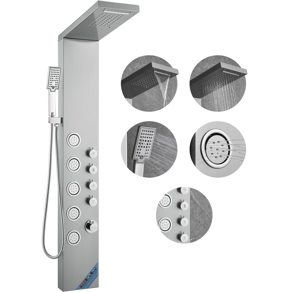 38943-2_sprchovy-panelovy-system--4-sprchove-rezimy--vezovy-sprchovy-panel--dest--vodopad--5-masaznich-trysek-na-cele-telo-a-rucni-sprchova-hlavice-se-3-nastavenimi-s-hadici-59-nastenna-sprchova-sada-z-nerezove-oceli