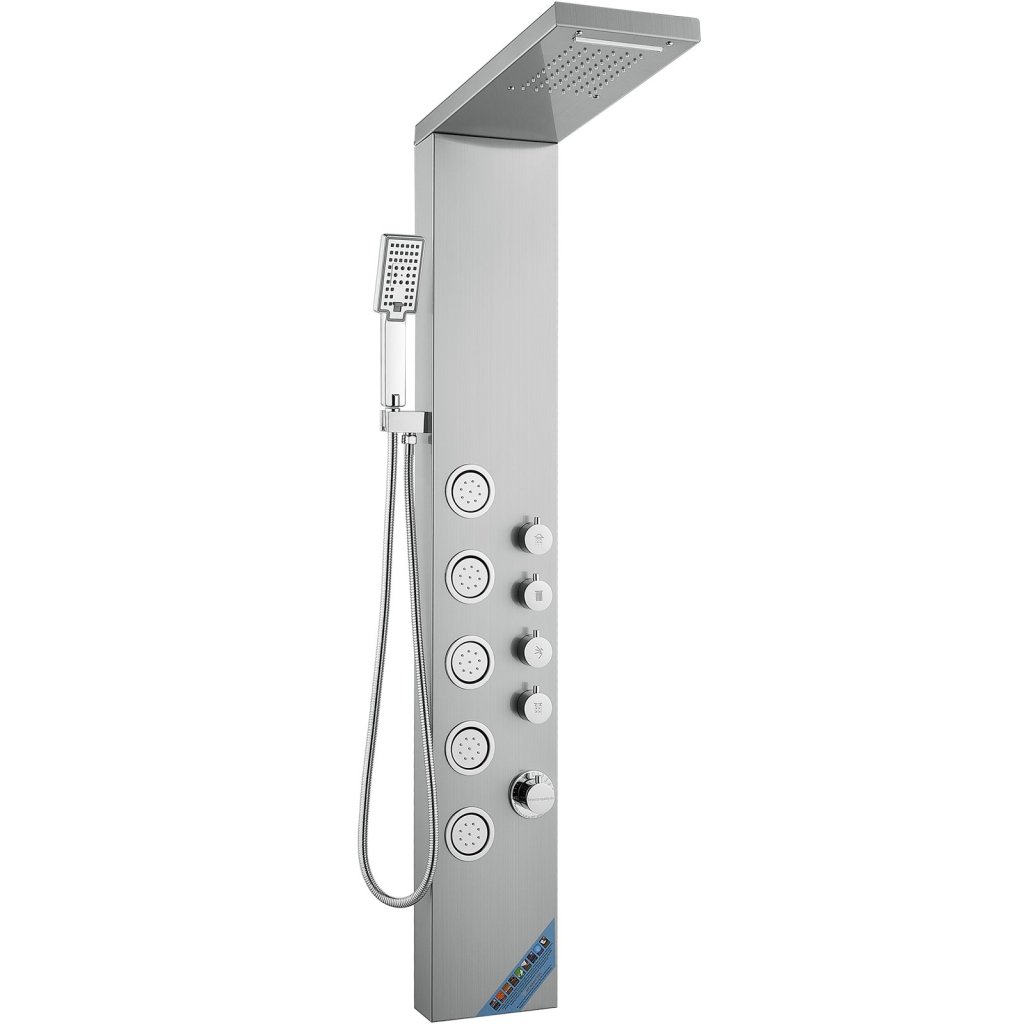 38943-11_sprchovy-panelovy-system--4-sprchove-rezimy--vezovy-sprchovy-panel--dest--vodopad--5-masaznich-trysek-na-cele-telo-a-rucni-sprchova-hlavice-se-3-nastavenimi-s-hadici-59-nastenna-sprchova-sada-z-nerezove-oceli