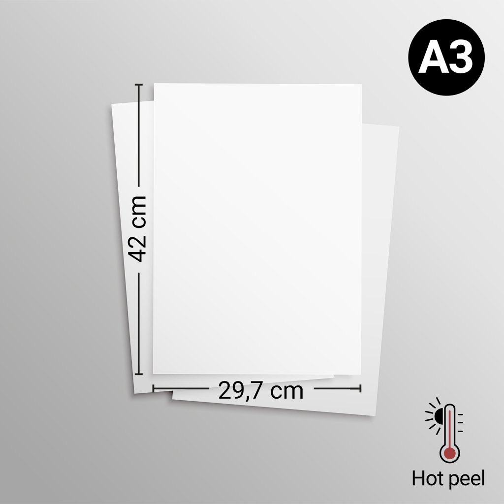 Folia transferowa DTF PE Hot Peel / Podwójna matowa powierzchnia