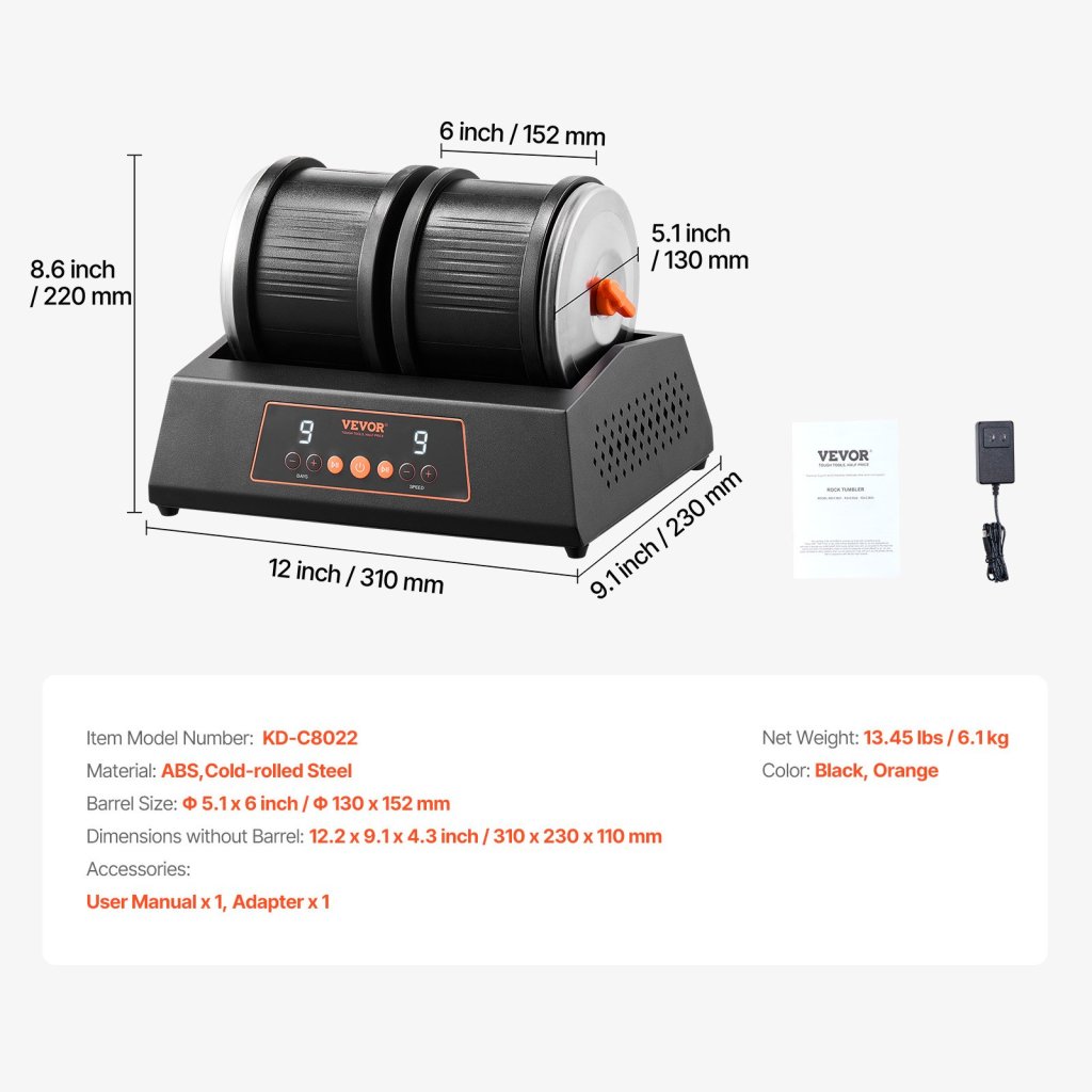 28275-6_rock-tumbler-machine-8-lb-rock-polishing-kit-9-rychlostni-9denni-casovac-se-dvema-sudy