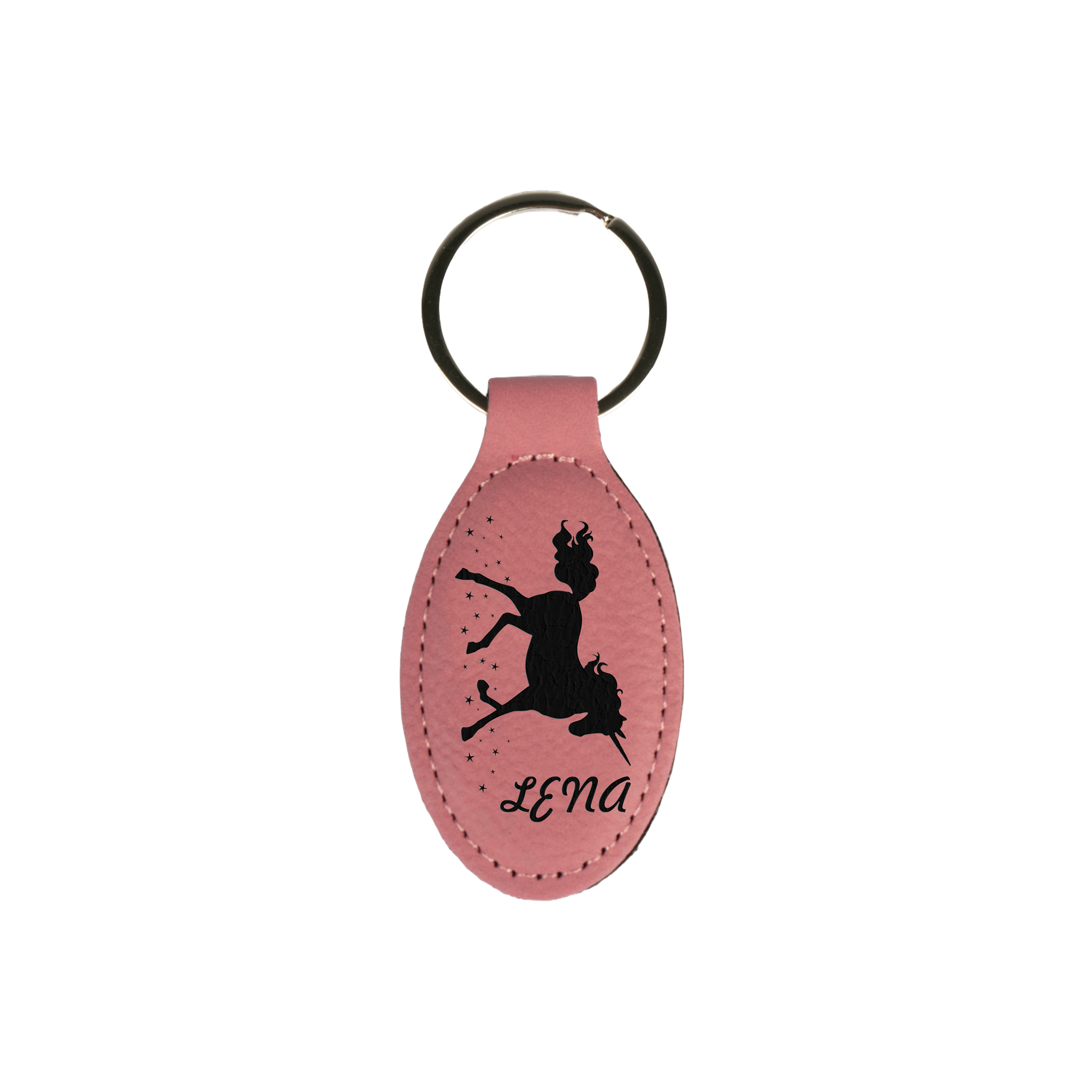 Laserový prívesok na kľúče oválny z imitácie kože 40 x 75 mm, rôzne farby